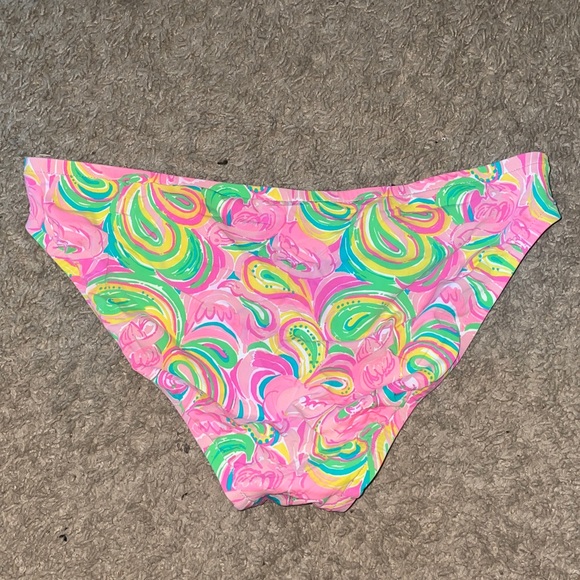 Lilly Pulitzer Hannah Ruffle Bikini set in All Nighter Flamingo Print - Picture 13 of 14
